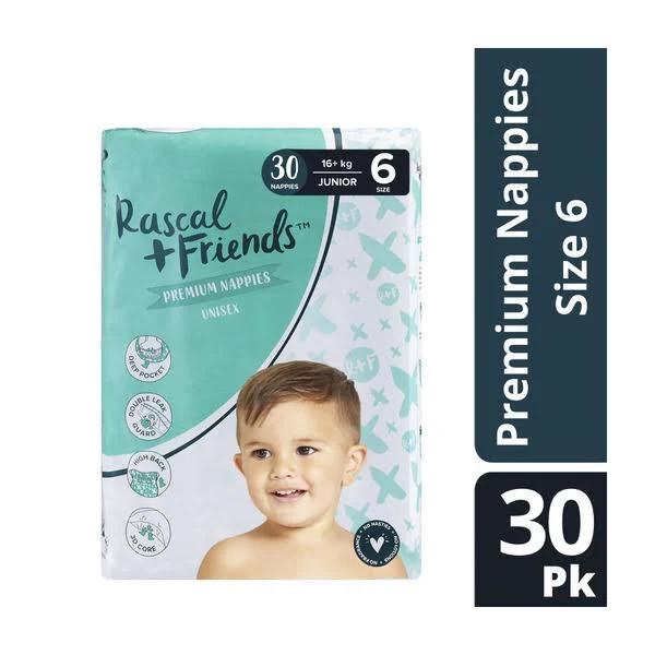 Rascal + Friends Nappies Size 6 Junior 30 Pack
