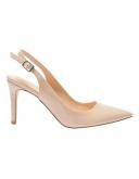 Ravella Whiz Heeled Shoes in Nude Patent Beige 9