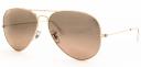 Ray-Ban Men's Aviator Gold Sunglasses - Gold Frames/Gray Gradient Lenses