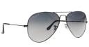 Ray-Ban Men's Aviator Gunmetal Sunglasses - Polarized - Gunmetal Frames/ Blue Lenses