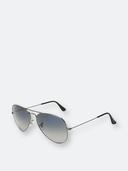 Ray-Ban Men's Aviator Gunmetal Sunglasses - Polarized - Gunmetal Frames/ Blue Lenses