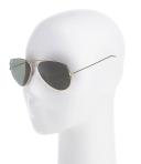 Ray-Ban Men's Aviator Gunmetal Sunglasses - Polarized - Gunmetal Frames/ Blue Lenses