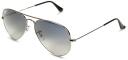 Ray-Ban Men's Aviator Gunmetal Sunglasses - Polarized - Gunmetal Frames/ Blue Lenses