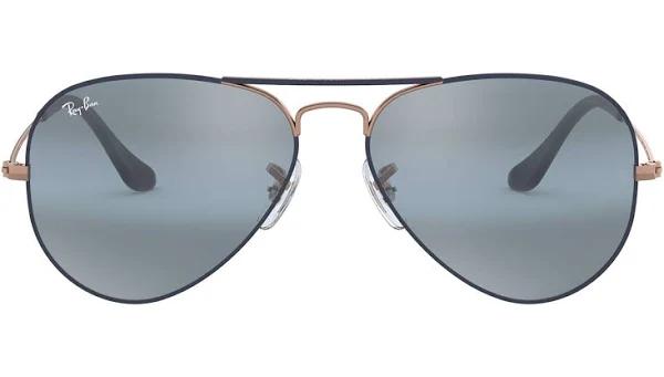 Ray-Ban RB3025 9156AJ Blue Aviator Sunglasses