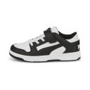 Rebound Lay-up Lo V Sneakers - Kids 4-8 Years in White/Black, Size 1 by Puma