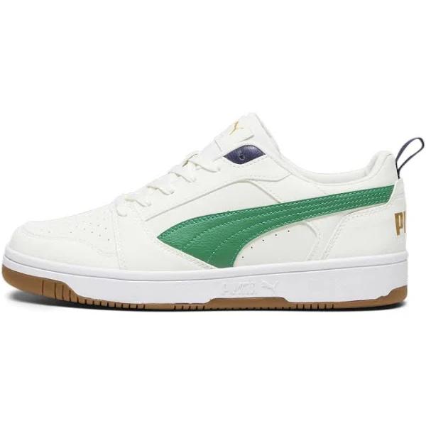 Rebound Low 75 Years Unisex Sneakers in Warm White/Archive Green/Navy, Size 4.5 by Puma