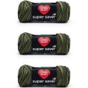 Red Heart Super Saver Yarn, 3 Pack, White 3 Count