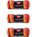 Red Heart Super Saver Yarn, 3 Pack, White 3 Count