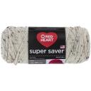 Red Heart Super Saver Yarn, 3 Pack, White 3 Count