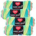Red Heart Super Saver Yarn, 3 Pack, White 3 Count