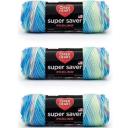 Red Heart Super Saver Yarn, 3 Pack, White 3 Count