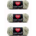 Red Heart Super Saver Yarn, 3 Pack, White 3 Count