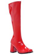 Red Patent Gogo Womens Boots