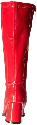 Red Patent Gogo Womens Boots