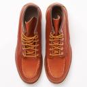 Red Wing Men's Moc Toe Leather Lace Up Boots, Tan, 7