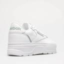 Reebok Club C Double Geo Sneakers in White and Silver