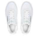 Reebok Club C Double Geo Sneakers in White and Silver