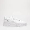 Reebok Club C Double Geo Sneakers in White and Silver