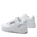 Reebok Club C Double Geo Sneakers in White and Silver