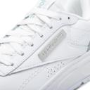 Reebok Club C Double Geo Sneakers in White and Silver