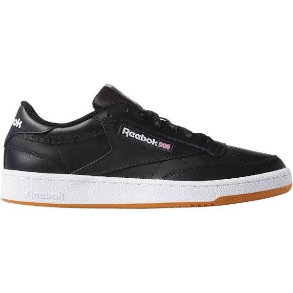 Reebok Men's Club C 85 Fashion Sneaker, Black, D(M) US | Clothing