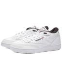 Reebok Men's Club C Mid II Sneakers in White/Core Black, Size UK 7 | END. Clothing