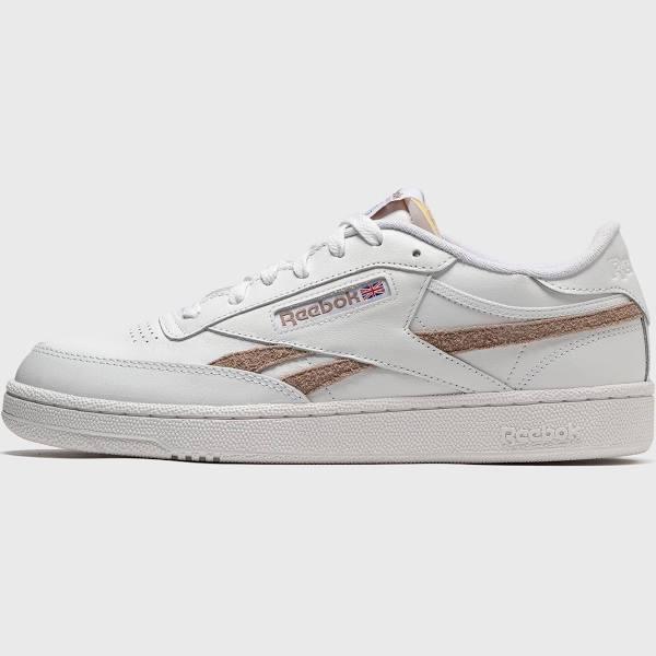 Reebok Men's Club C Revenge Sneakers in White/Taupe/White, Size UK 6.5 | END. Clothing