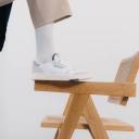 Reebok Men's LT Court Sneakers in White/Chalk/Taupe, Size UK 10.5 | END. Clothing
