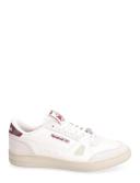 Reebok - Mens LT Court Sneakers in Chalk White & Burgundy