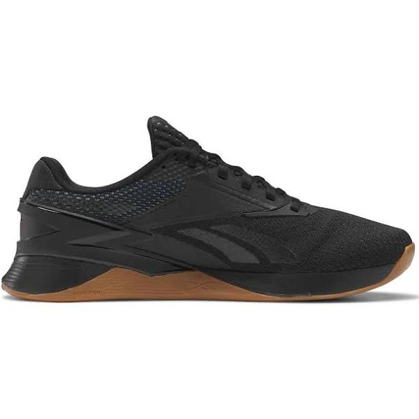 Reebok Nano X3 Mens Training Shoes Black/Gum US 13