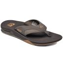 Reef Fanning Flip Flops - Brown & Gum