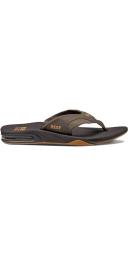 Reef Fanning Flip Flops - Brown & Gum