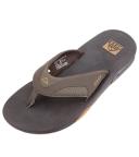 Reef Fanning Flip Flops - Brown & Gum