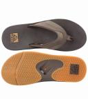 Reef Fanning Flip Flops - Brown & Gum