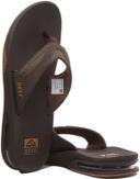Reef Fanning Flip Flops - Brown & Gum
