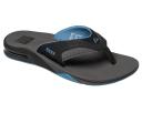 Reef Fanning Flip Flops - Grey & Light Blue