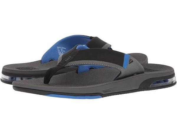 Reef Fanning Flip Flops - Grey & Light Blue