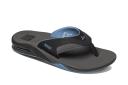 Reef Fanning Flip Flops - Grey & Light Blue