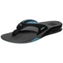 Reef Fanning Flip Flops - Grey & Light Blue