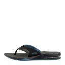 Reef Fanning Flip Flops - Grey & Light Blue