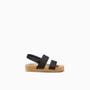 Reef Girls Little Water Vista Sandal - Youth Black Tan Size 2/3