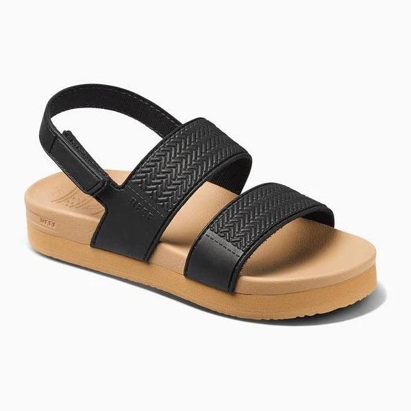 Reef Girls Little Water Vista Sandal - Youth Black Tan Size 2/3