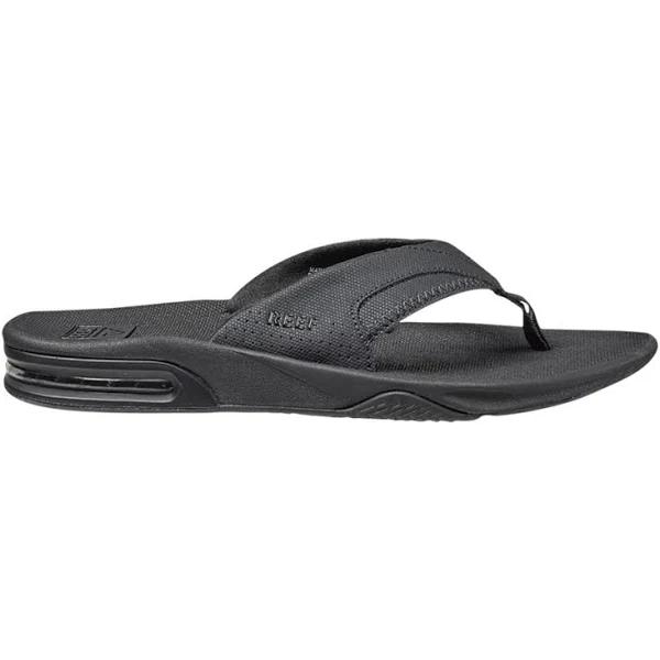 Reef Men's Fanning Sandals, All Black, 7