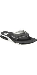 Reef Mens 2022 Fanning Flip Flops - Raven / White