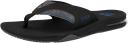 Reef Mens 2023 Fanning Flip Flops - Black / Pool Palm