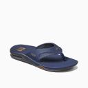 Reef Mens 2023 Fanning Flip Flops - Black / Pool Palm