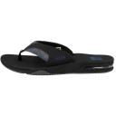 Reef Mens 2023 Fanning Flip Flops - Black / Pool Palm