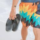 Reef One Mens Flip Flops - Grey Orange