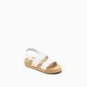 Reef Toddler Girls Little Water Vista Duo Sandal - White/tan- Swimwear Galore