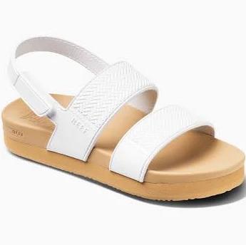 Reef Toddler Girls Little Water Vista Duo Sandal - White/tan- Swimwear Galore